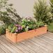 Maison Exclusive - Jardinière surélevée avec bac intégré, couleur marron, dimensions 120x45x25 cm, en bois massif de sapin