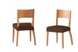 Martina Home Tunisia - stoelhoes, stof, stoelhoes, bruin, 24 x 30 x 6 cm, 2 stuks