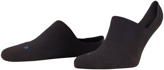 FALKE Cool Kick onzichtbaar effen functioneel materiaal footies unisex zwart - maat 37-38