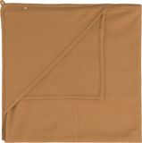 Baby's Only Gebreide wikkeldeken - Omslagdoek baby Pure - Caramel - 75x75 cm - 100% ecologisch katoen