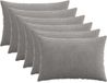 vidaXL - Kussensloop - 6 stuks - HEERLEN - Lichtgrijs - 50 x 75 cm - corduroy