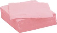 Color Party diner/feest servetten - 30x - lichtroze - 38 x 38 cm - papier - 3-laags