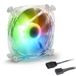 Sharkoon SHARK Disc PWM Computer behuizing Ventilator 12 cm Transparant