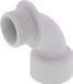 Wiska 10110777 Wartel haaks M25 Polyamide Grijs-wit (RAL 7035) 10 stuk(s)