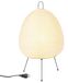 Leikurvo Rijstpapier lampenkap, papieren tafellamp, wit, bedlampje, staande lamp, tafellamp, lampenkap met E27-fitting, schakelen en gloeilamp, hanglamp, vervangende lampenkappen 1,5 m kabel, H 47 cm