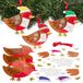 Baker Ross FN622 Kerstmis postbode Robin decoratiesets – set van 6, kerstknutselsets voor kinderen om charmante Robin-decoraties te maken