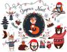 Ambiance Sticker Kerststickers voor kinderen: Feestende dieren - Kerststickers - feestversiering - 120x150cm
