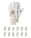 RS Soft TEC 11 Montagehandschoenen, versterkt geitenleer, maat 11, 12 paar, wit