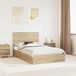 Maison Exclusive - Lit coffre en chêne Sonoma 135 x 190 cm Matériau dérivé du bois