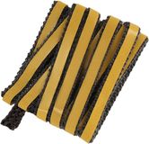 KOTARBAU® Kachelband, Kachelkoord, 14 x 3 mm, Ovenafdichtband, 2,5 m, Haardafdichting, Glasvezel, Zwart, Zelfklevende Glasvezel Touw, Hittebestendig Vuurvaste Deurpakking