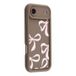 Marrone / Gros nœud Coque TPU antichoc élégante iPhone Air avec bords relevés