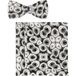 OLYMP Set de nœuds papillon et pochette anthracite, Motif