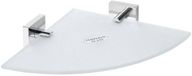 Sapho X-Square glazen hoekplanchet - 25x25 cm - Chroom
