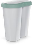 Keden Prosperplast Compacta R Duo Afvalmand Prullenbak 40L Groen / Asgrijs