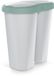 Keden Prosperplast Compacta R Duo Afvalmand Prullenbak 40L Groen / Asgrijs