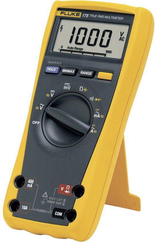 Fluke - 1592901-ISO - Digitale Multimeter - Kalibratie (ISO) - CAT III 1000V, CAT IV 600V - Weergave: 6000 counts