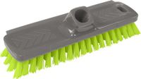 Buemag Schrobborstel - grijs/groen - gerecycled kunststof - 22 x 6,5 x 7 cm