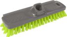 Buemag Schrobborstel - grijs/groen - gerecycled kunststof - 22 x 6,5 x 7 cm