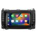 Mercedes-Benz 2+32Go CarPlay, Android 14, commande au volant (SWC), Wi-Fi, compatible Android Auto, pour Mercedes-Benz W169, W245, W639 Vito, W906 Sprinter, Viano, avec DAB+, RDS et FM