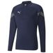 PUMA Maillot d'Entraînement teamFINAL Fermeture Éclair 1/4 - Bleu Marine/Gris/Argenté, pointure XX-Large