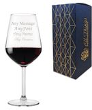 Verre à vin rouge gravé personnalisé 490 ml