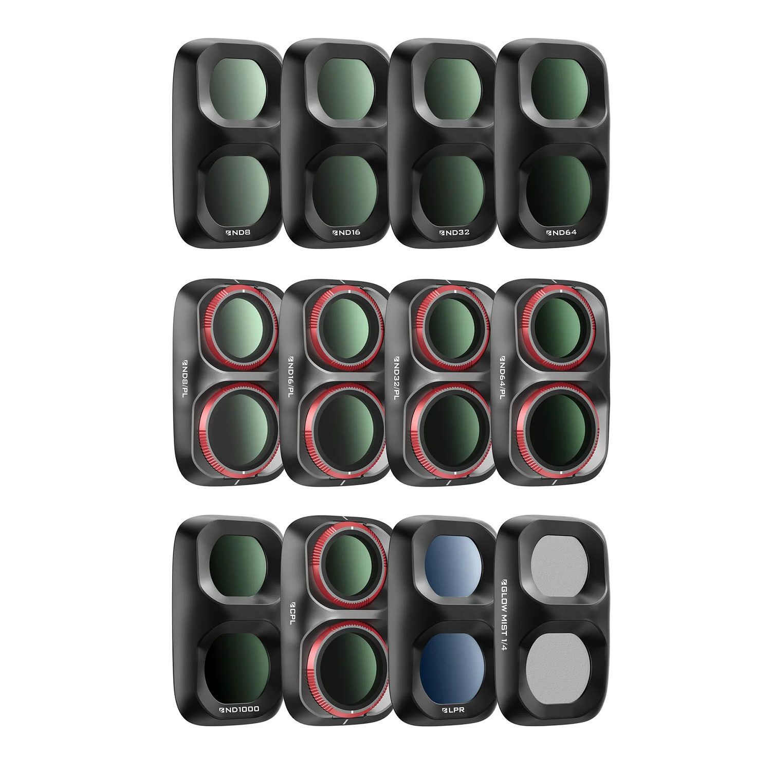 Freewell Osmo Pocket 4P Filters Mega Kit 12-pack Black