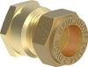 KIRCHHOFF MS overgangsstuk, blanc, 18 mm x 1/2"BI, knelfitting pour tube cuivre