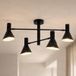 Nola Milia Plafondspot Zwart Metaal E14 4-Lampen