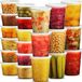 Deli Broodtrommel met 54 Deksels - 48 Sets - Transparant Polypropyleen - BPA-vrij - Rond - Klikdeksel - Luchtdicht - Vaatwasser Veilig - 946 ml