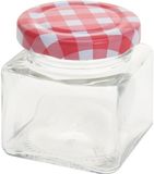 Excellent Houseware Inmaak/weckpotjes - 75 ml - 12x stuks - met draaideksel - mini potjes