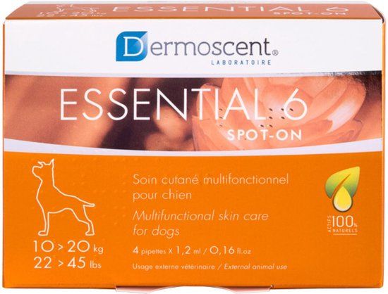 Dermoscent Essential 6 spot-on - Hond - 10-20 kg