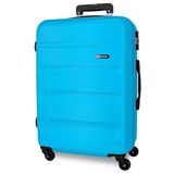 Roll Road Flex hardcase koffer van ABS, Lichtblauw, 46x65x23 cms