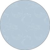Bonateks Ronde digitaal bedrukte muismat, antislip onderkant, voor kantoor en thuis, diameter: 22 cm