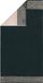 Cawoe Cawö Douche handdoek Luxury Home C Two-Tone Zwart 80x150 cm