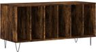 vidaXL Meuble pour disques vinyles - 100x38x48 cm - Bois d'ingénierie - Chêne fumé