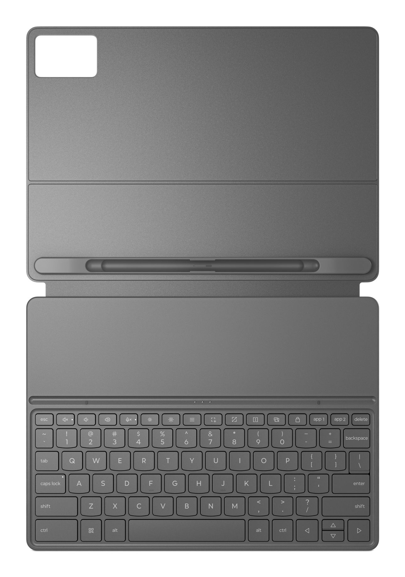 Lenovo Folio toetsenbord voor Idea Tab Plus (Luna Grey) - QWERTY (VS Internationaal)