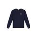 Pure Path katoenen regular fit trui met backprint - donkerblauw