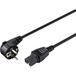 Sygonix SY-5043444 Câble d'alimentation Appareil (chaud) Noir 2,00 m