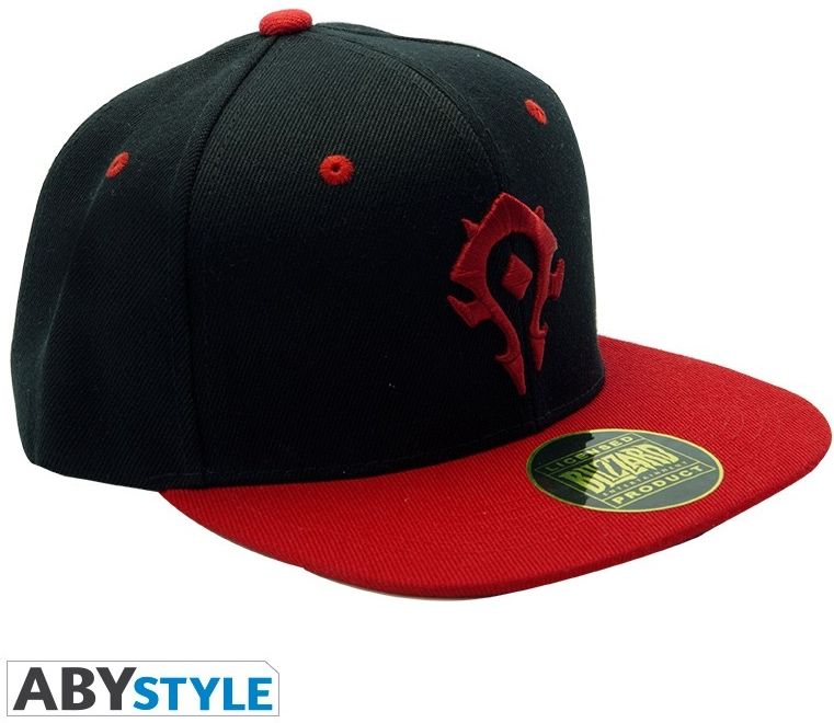 Abystyle World of Warcraft - Red Horde Snapback Cap - Black