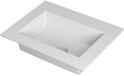 Wastafel INK Kraft Wastafel Enkele Bak Zonder Kraangat - 600x450x10 mm - Mat Wit
