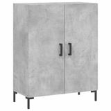 vidaXL Dressoir, 69,5x34x90 cm, bewerkt hout, betongrijs