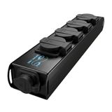 Infitronic - INPT4-TR1 – stekkerdoos stroomverdeler met 4 Schuko stopcontacten Powertwist TR1 aan/uitgang voor het podium of de rig
