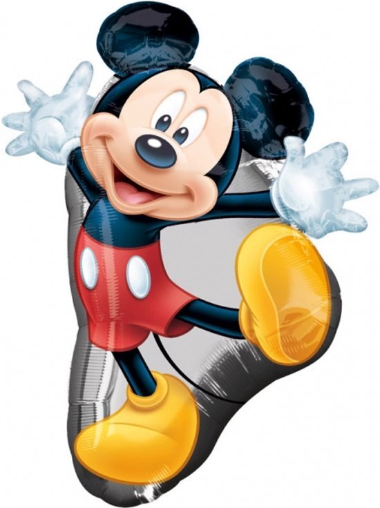 Disney Grote aluminium klassieke Mickeyâ„¢ ballon - Feestdecoratievoorwerp