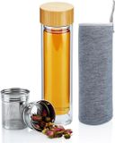 Intirilife Bouteille isotherme à double paroi avec passoire