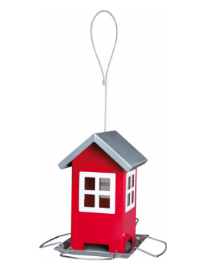 TRIXIE 55630 Voederhuis - Rood/Zilver - 20 cm