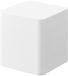 Yamazaki 1753 TOWER 4~Tiered Accessory Box Square, white, ABS Resin/Felt/Silicone, 9 x 9 x 10 cm