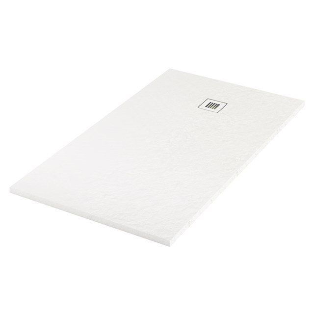 Maxaro Douchebak 160x90cm Rechthoek Mineraalmarmer Mat Wit