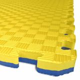 TATAMI PUZZLE tapis - Bicolore - 50x50x2,0 cm - Tapis de fitness, bleu-jaune