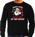 Bellatio Decorations Foute humor Kersttrui Kerstman Kerst sweater zwart - heren L