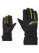 Ziener Gordanus Skihandschoenen voor heren, wintersport, waterdicht, PFC-vrij, zwart, limoen, 7,5